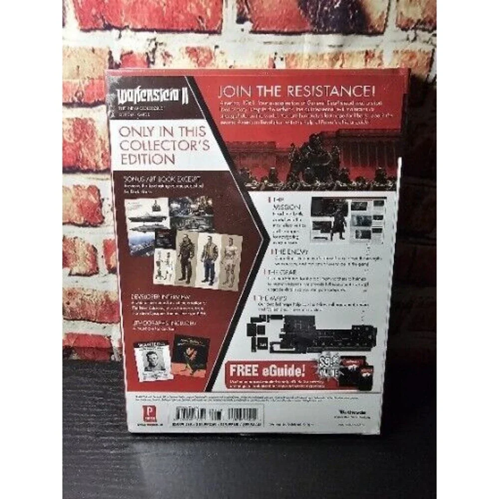 Wolfenstein II The New Colossus Collector's Edition Strategy Guide NEW SEALED